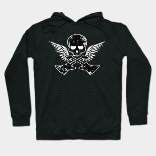 Skull Guitars Wings Hoodie